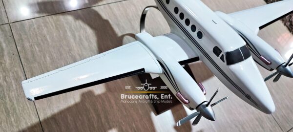 Model of Beechcraft Super King Air B200 with detailed craftsmanship.